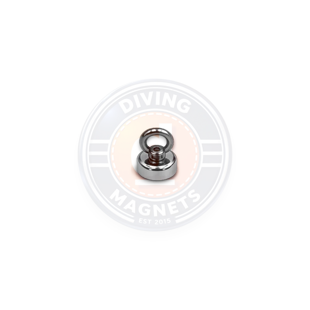 20mm neodymium pot magnet with steel housing designed for compact mounting and magnetic holding applications